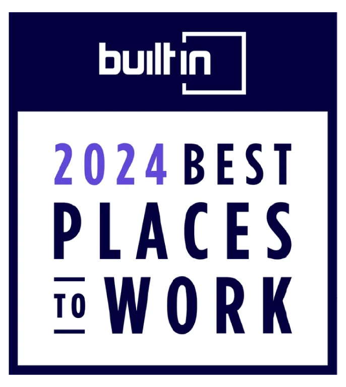 built in best place to work logo